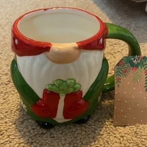 gnome christmas mug